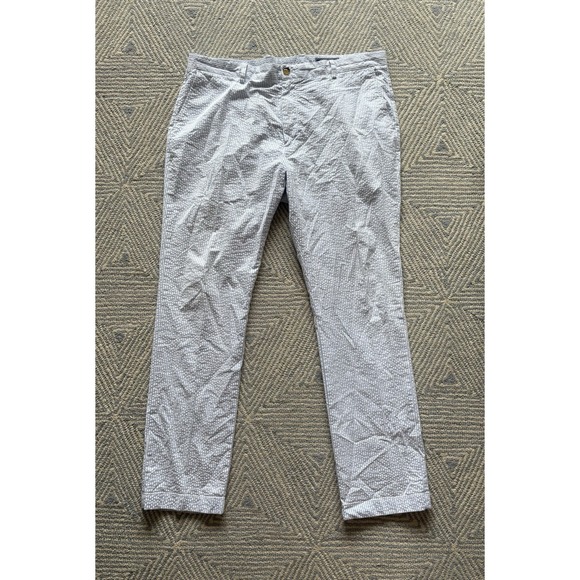 Vineyard‎ Vines Breaker Pant White/Blue Seersucker - 40x32 - Picture 1 of 4